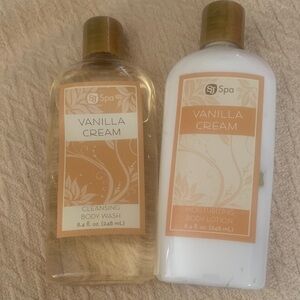 New! Vanilla Cream Body Wash and Lotion Set